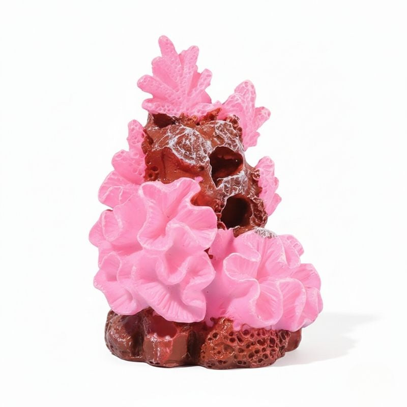 Décoration Terrarium En Corail Rose Artificiel