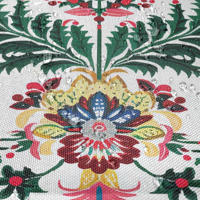 Set De Table En Lin Vintage À Motifs Floraux Et Oiseaux