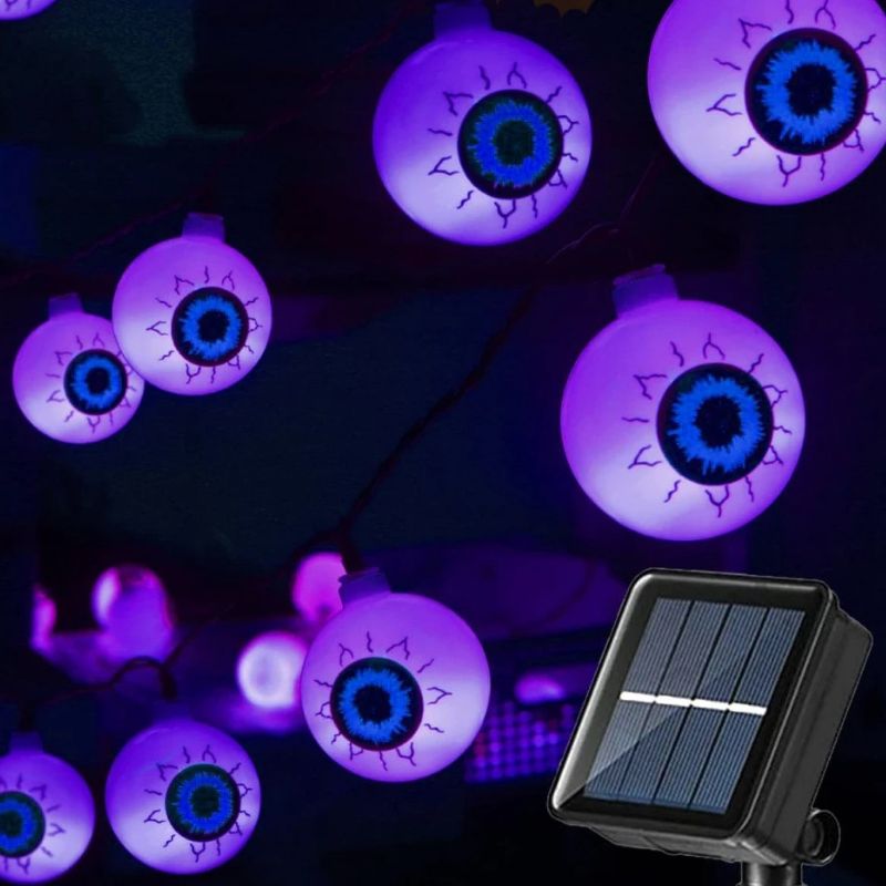 Guirlandes Solaires Halloween Globe Oculaire