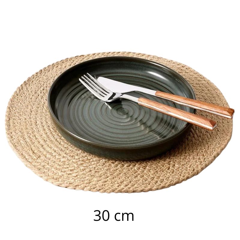 Set De Table Rotin Fait Main Texture Naturelle Et Durable 4 Pièces
