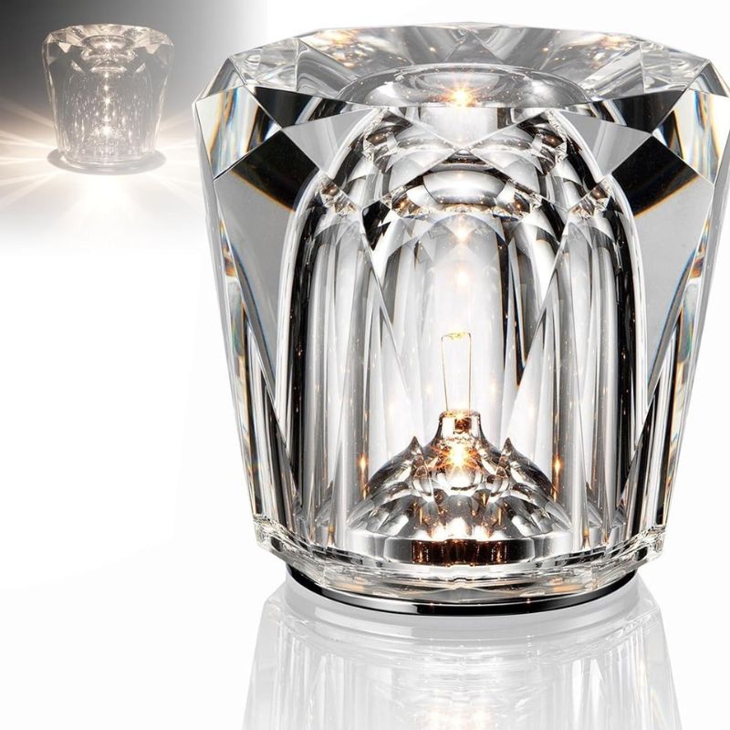 Éclairages De Table En Cristal en Forme De Diamant Moderne Et Chic