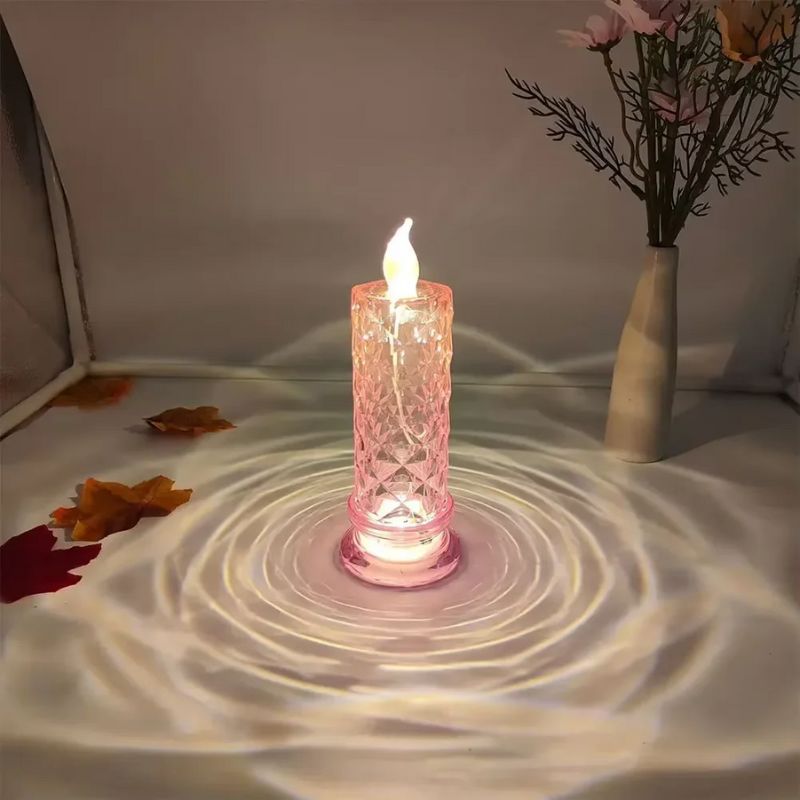Bougies LED Cristal avec Effet Projection