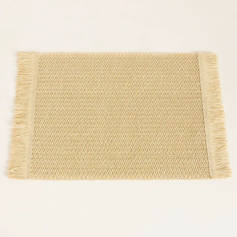 Set De Table En Papier Rectangulaire Rustique 4 Pièces