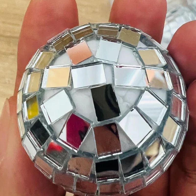 Décoration Festive Boules Disco Miroir Lot de 32 Pièces