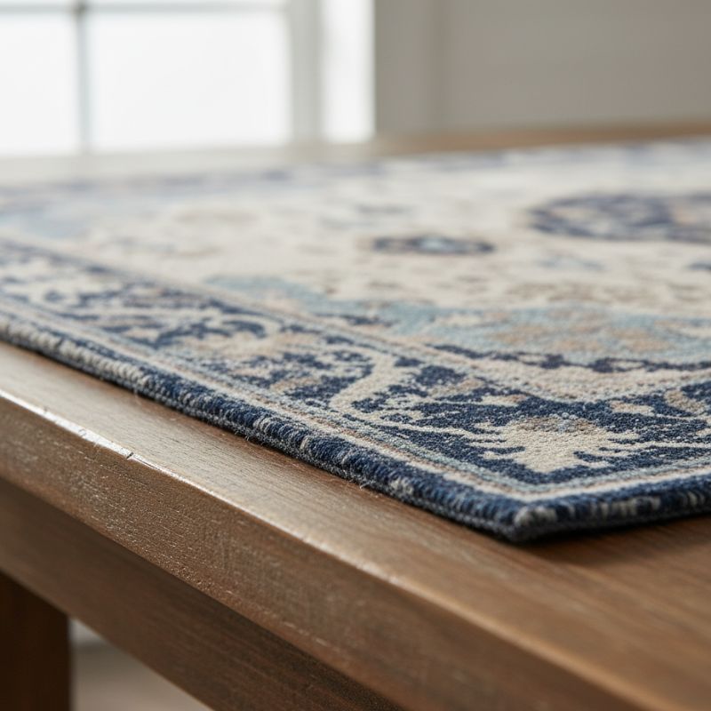 Set De Table En Lin Rétro Bohème Avec Motifs Géométriques Lot de 4