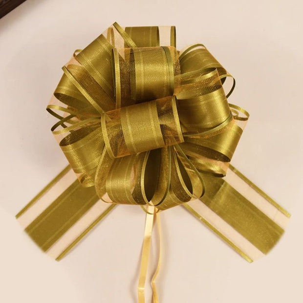 Décoration Festive Rubans à Nœuds Élégants en Soie Lot de 2 Pièces