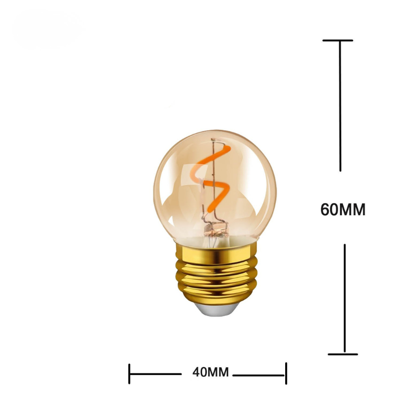 Ampoules de Rechange LED G40 Lot de 6 pour Guirlandes