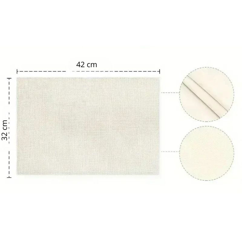 Set De Table Lavable Fleurs Sauvages Multicolores 4 Pièces