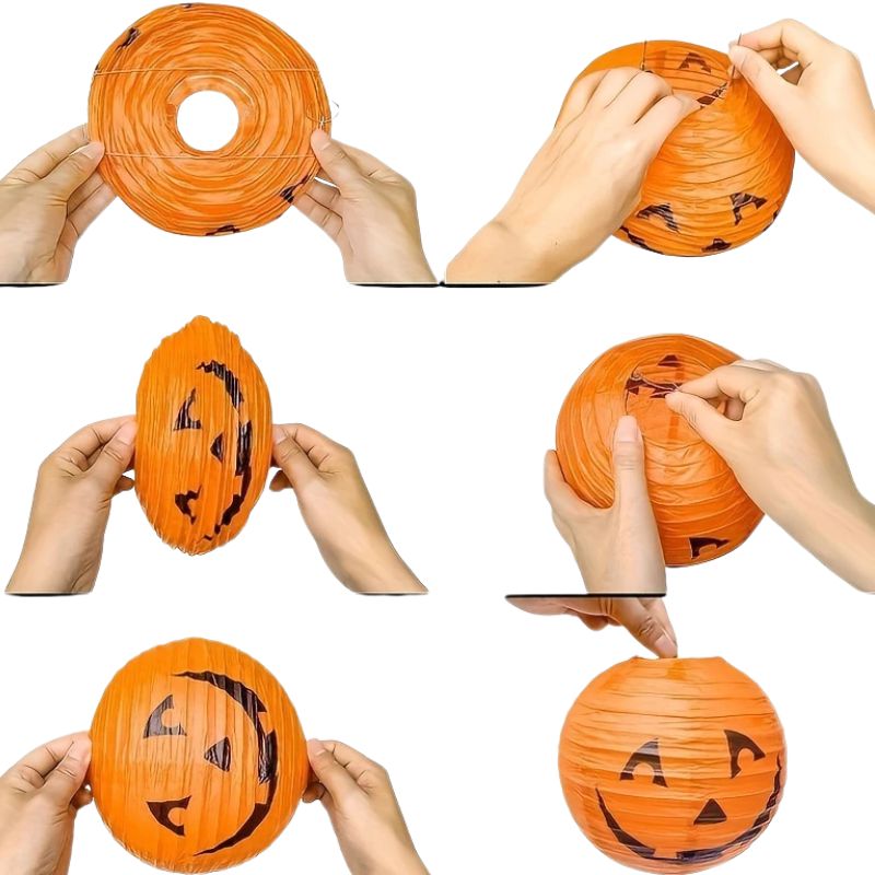 Citrouilles Halloween Lanternes  en Papier