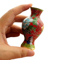 Vase Chinois en Émail Cloisonné Très Petit