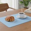 Set De Table Silicone Bleu Avec Dessin Adorable