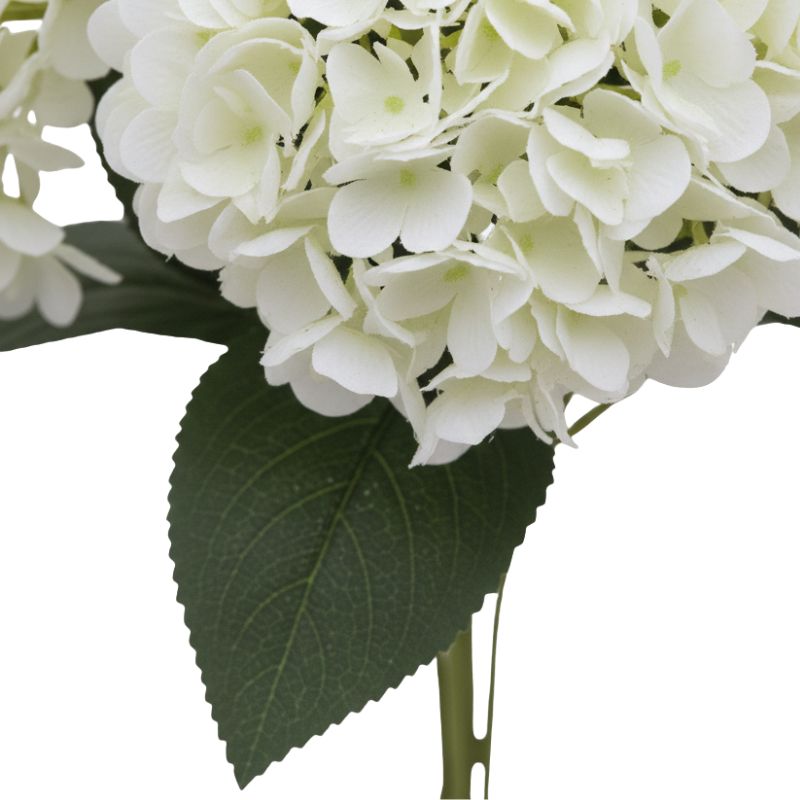 Fleur Artificielle Blanc Bouquet Hortensia