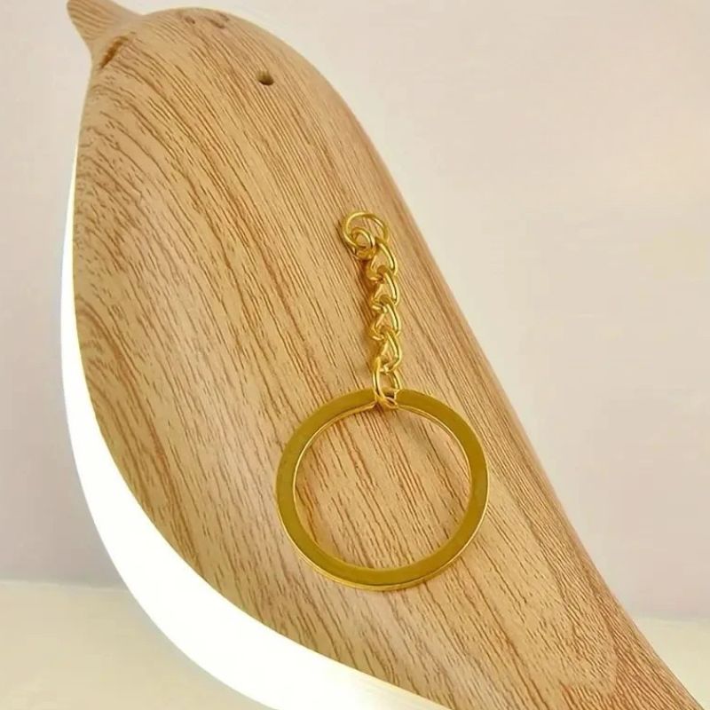 Oiseaux Lumineux LED En Bois Avec Design Moderne