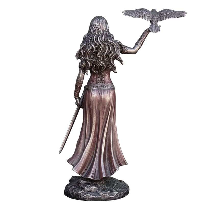 Sculpture Femme Élancée En Ornement Mythique