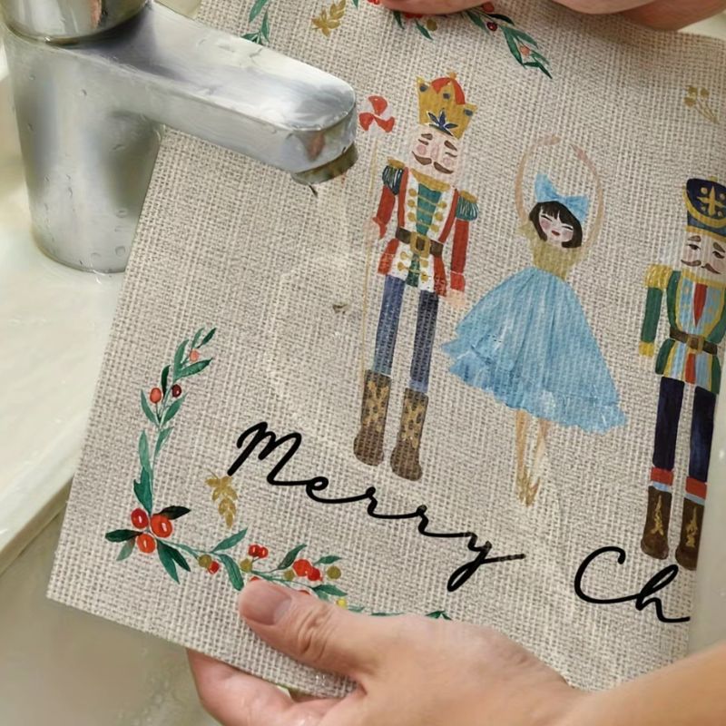 Set De Table Vinyle De Noël Motif Casse Noisette Festif