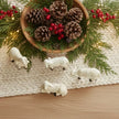 Décoration de Noël Figurines de Moutons Miniatures