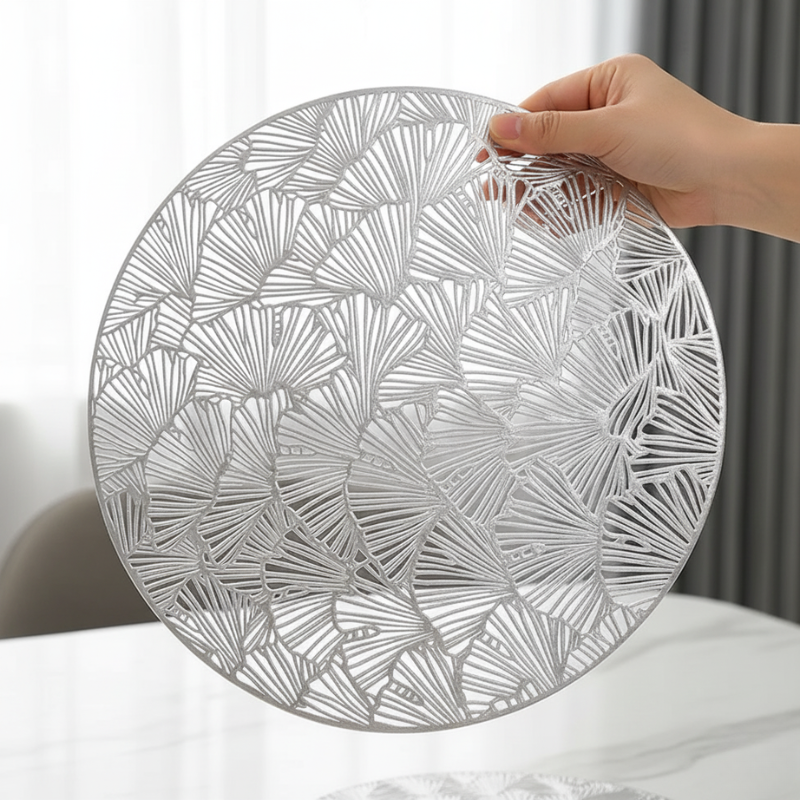 Set De Table Vinyle Feuille Ginkgo Chic Et Moderne