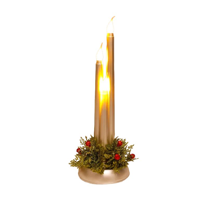 Bougie Led Avec Flamme Vacillante Lot de 3 Pièces