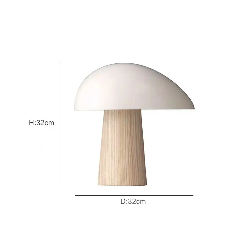 Lampe Champignon Design Scandinave Avec Abat Jour Créatif