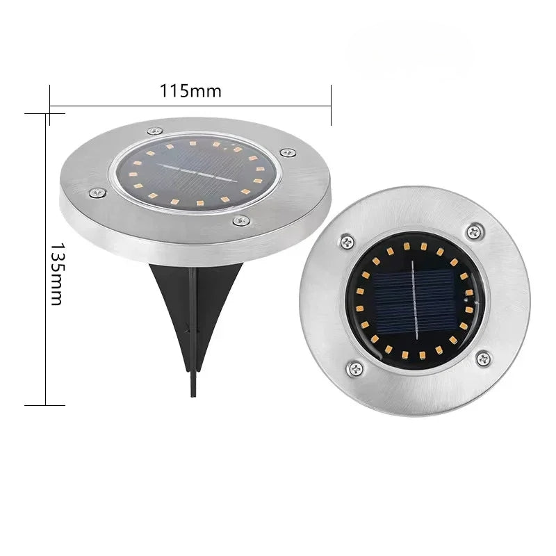 Lampes Solaires de Jardin LED Encastrables