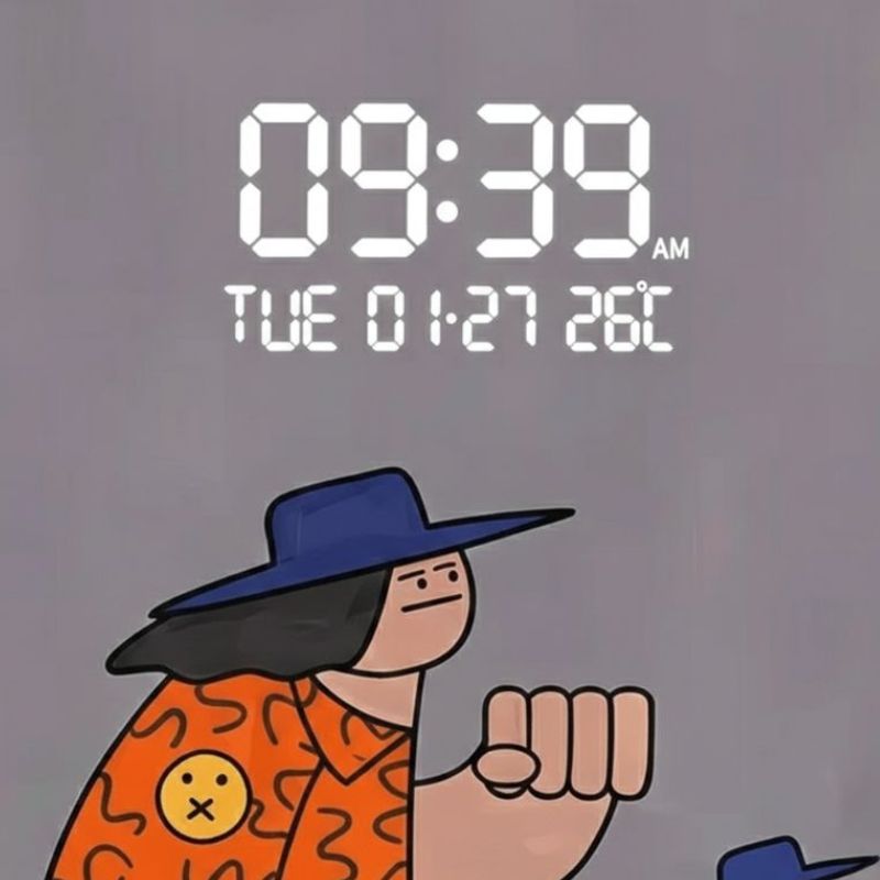 Horloge Numérique LED Murale Design Artistique