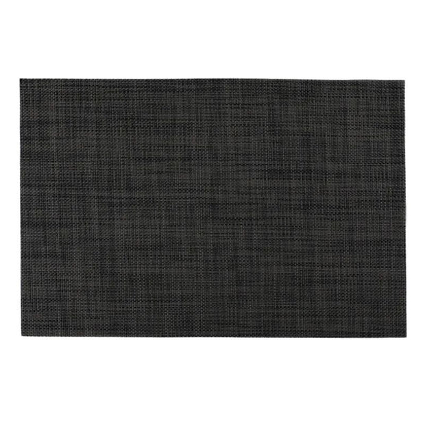 Set De Table Vinyle Rectangulaire Tissé Lavable Et Résistant 4 Pièces