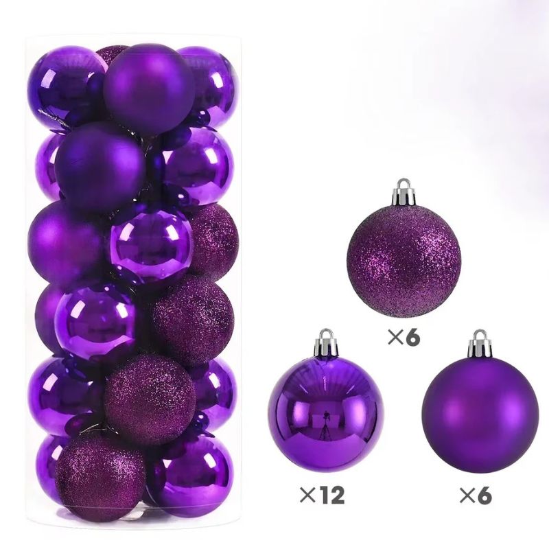 Décorations de Noël Boules Métallisées Élégantes