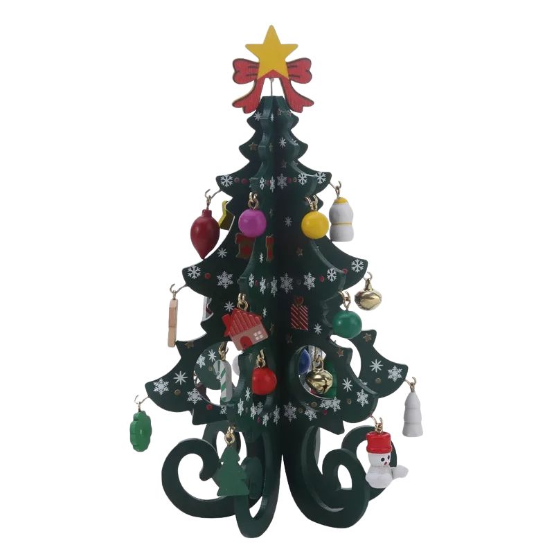 Mini Sapin De Noël En Bois Festif