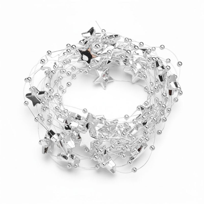 Décorations de Noël Chaînes de Perles Étincelantes
