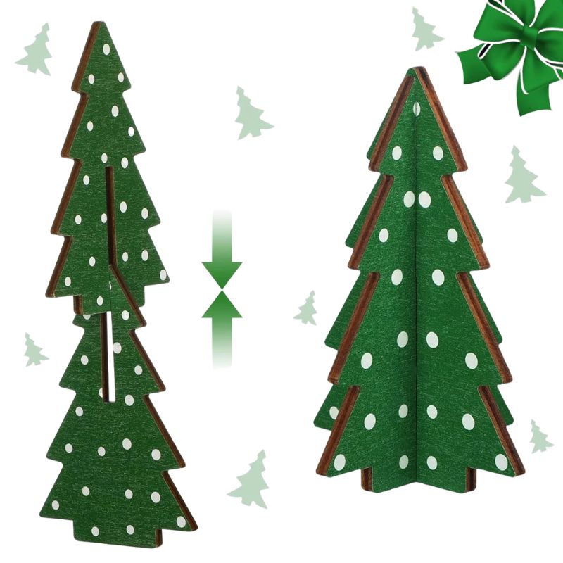 Sapin En Bois Scandinave Avec Design Minimaliste Lot de 3
