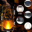 Lanternes Solaires Flamme Dansante LED