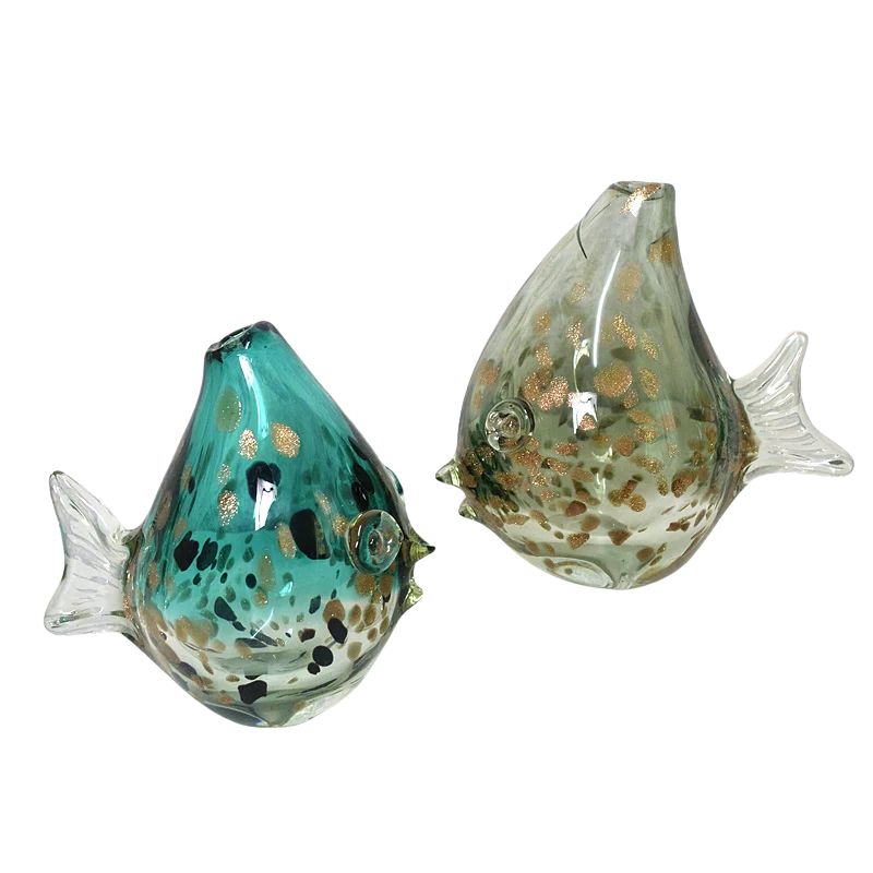 Vase Murrano Poisson en Verre