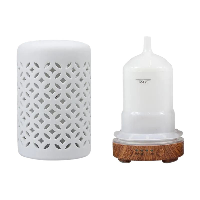 Diffuseur D’Huiles Essentielles Design En Céramique Lumineux Relaxant