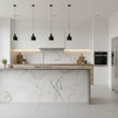 Panneau Mural PVC Inspiration Marbre Blanc Chic