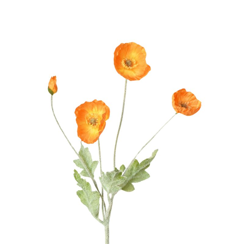 Fleur Artificielle Orange En Composition Aérée