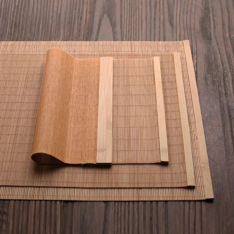 Set De Table Bambou Naturel Lavable Et Antidérapant