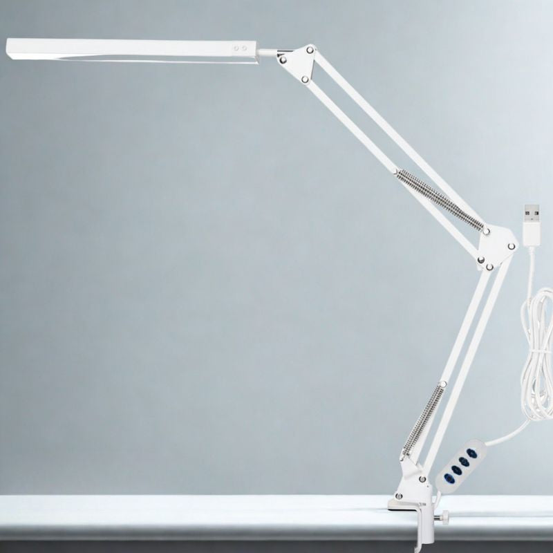 Lampe De Bureau LED Double Éclairage À Pince