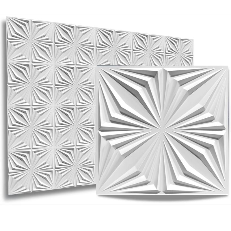 Panneau Mural Décoratif Moderne Avec Motif Symétrique 12 Pièces