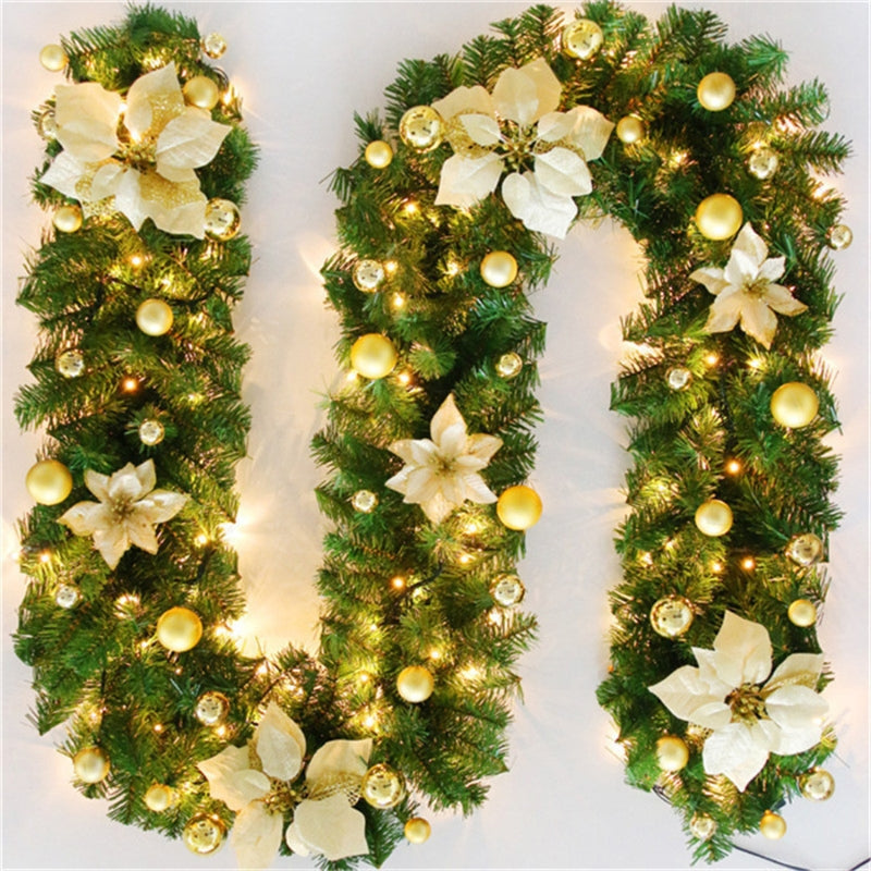 Guirlandes de Noël en Rotin avec Lumières LED