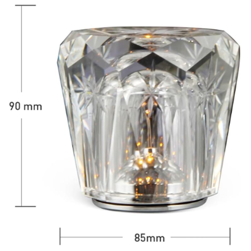 Éclairages De Table En Cristal en Forme De Diamant Moderne Et Chic