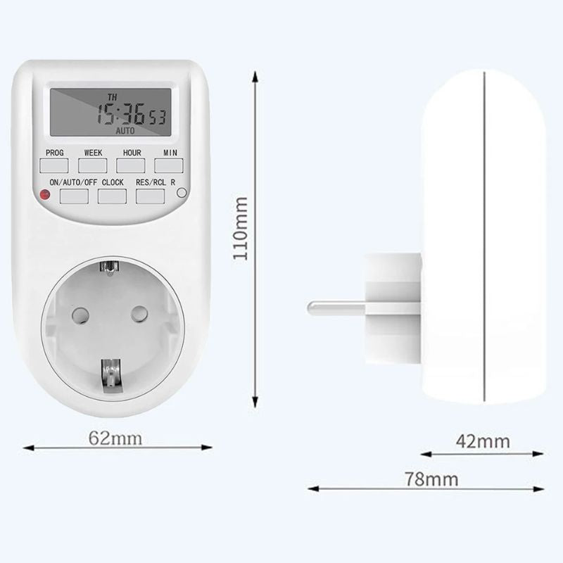 Programmateur De Prise Électronique Avec Affichage Digital LCD