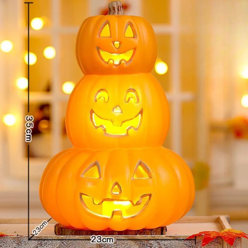 Citrouilles Halloween avec Expression Joyeuse