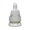 Statuette En Ivoire Moine Bouddhiste Avec Sceptre Et Lotus Sacré