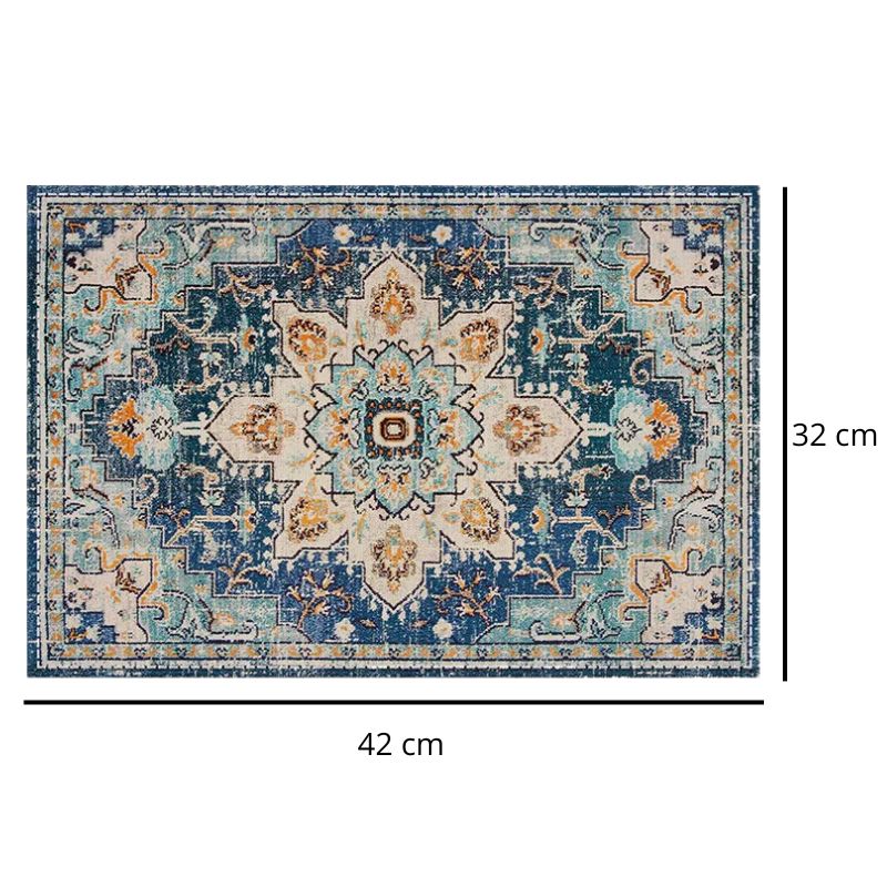 Set De Table En Lin Bohème Avec Motif Lot de 4