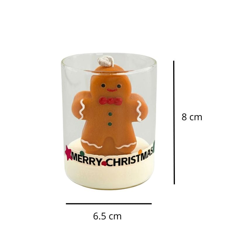 Décoration de Noël Bougie Pain d’Épices Parfumée