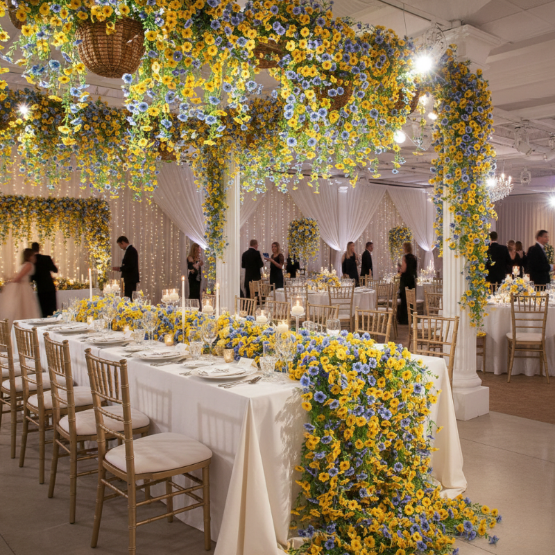 Guirlande De Fleurs Artificielles Retombantes