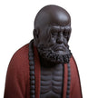 Sculpture En Argile Bouddha Zen Assis En Méditation Avec Chapelet