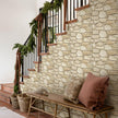 Panneau Mural 3D Fausse Pierre Marron Design Moderne