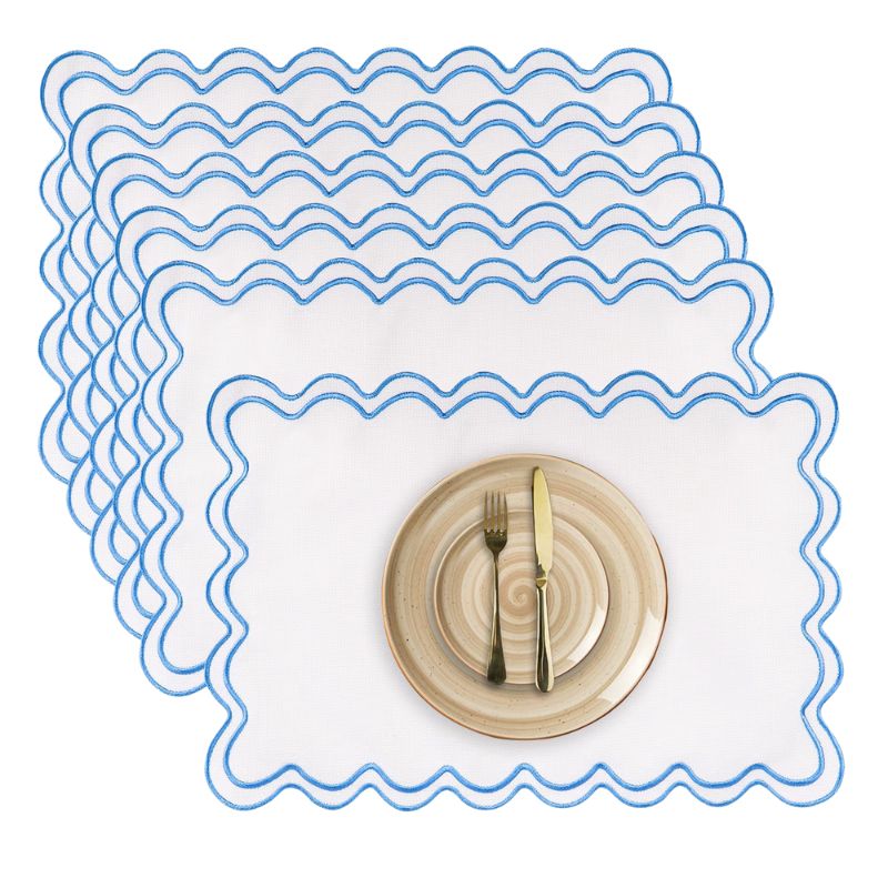 Set De Table Lavable En Tissu Résistant Et Imperméable Lot de 4 Pièces