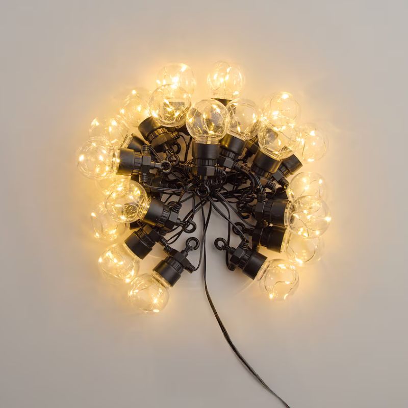 Guirlandes Guinguette Blanc Chaud Transparentes LED